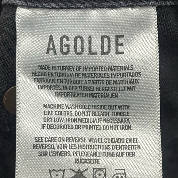 Agolde Black Jean Shorts - Picture 12 of 13